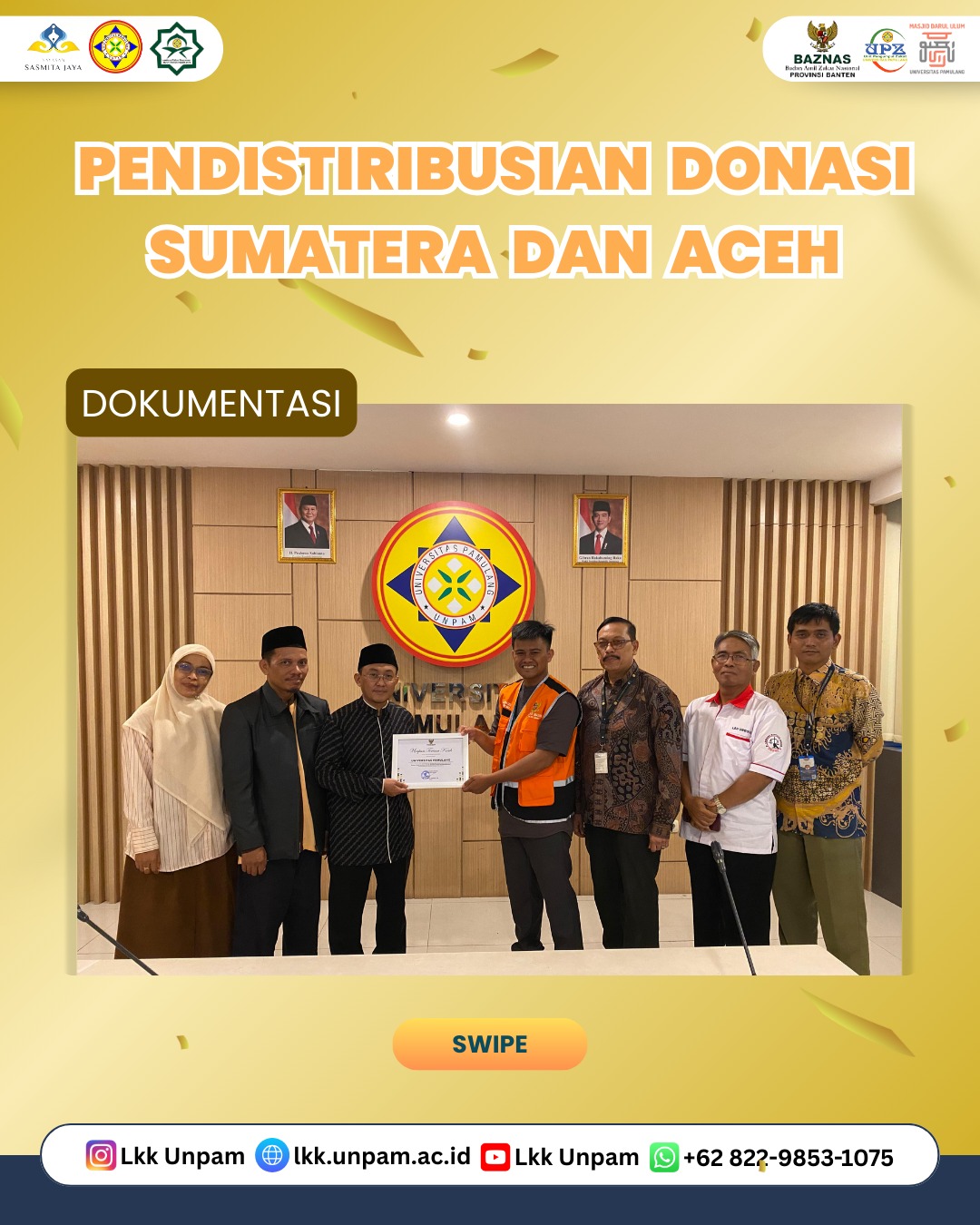 PENDISTRIBUSI DONASI SUMATRA DAN ACEH