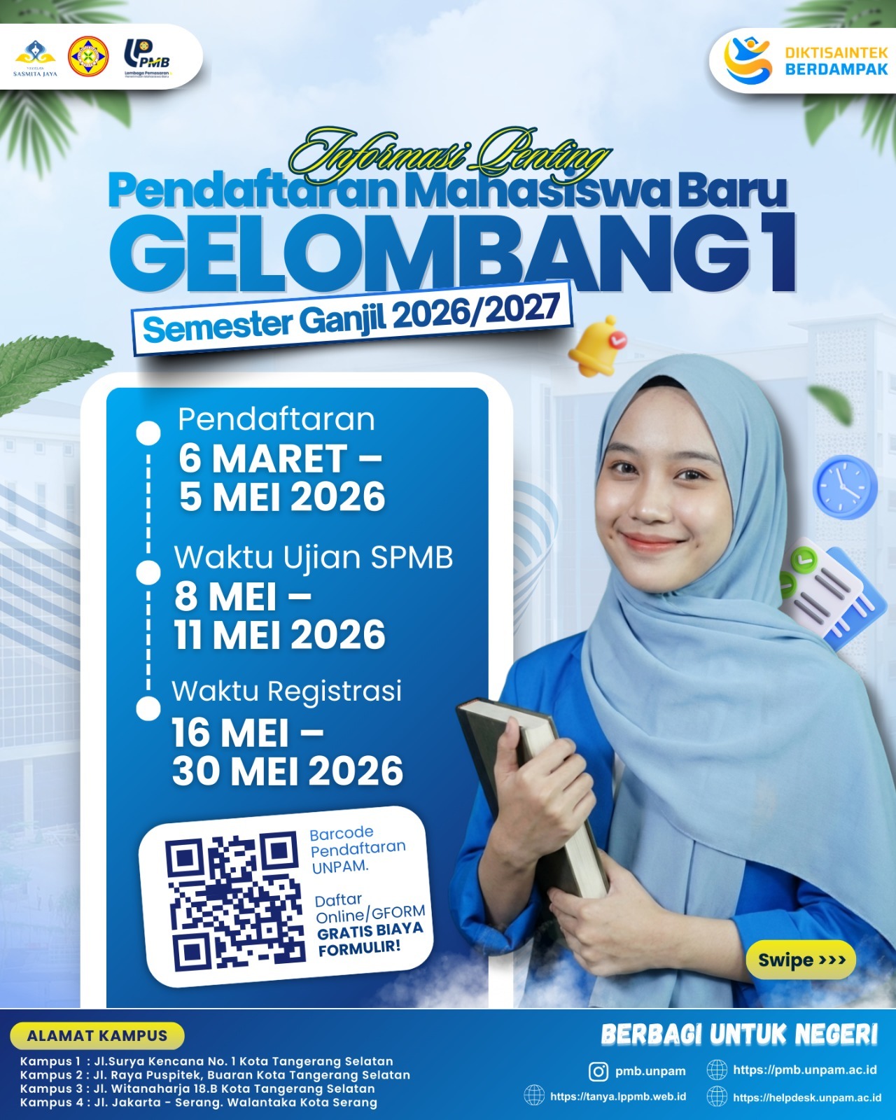 penerimaan mahasiswa baru gelombang 1