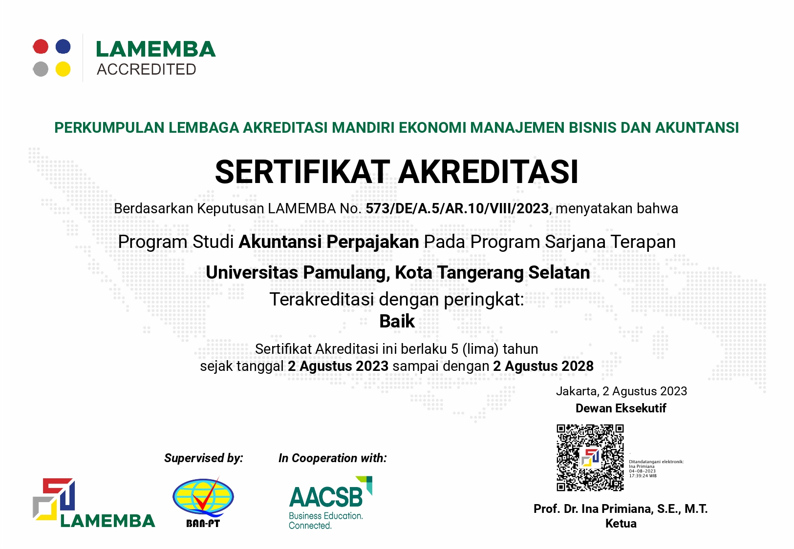 Sertifikat Akreditasi