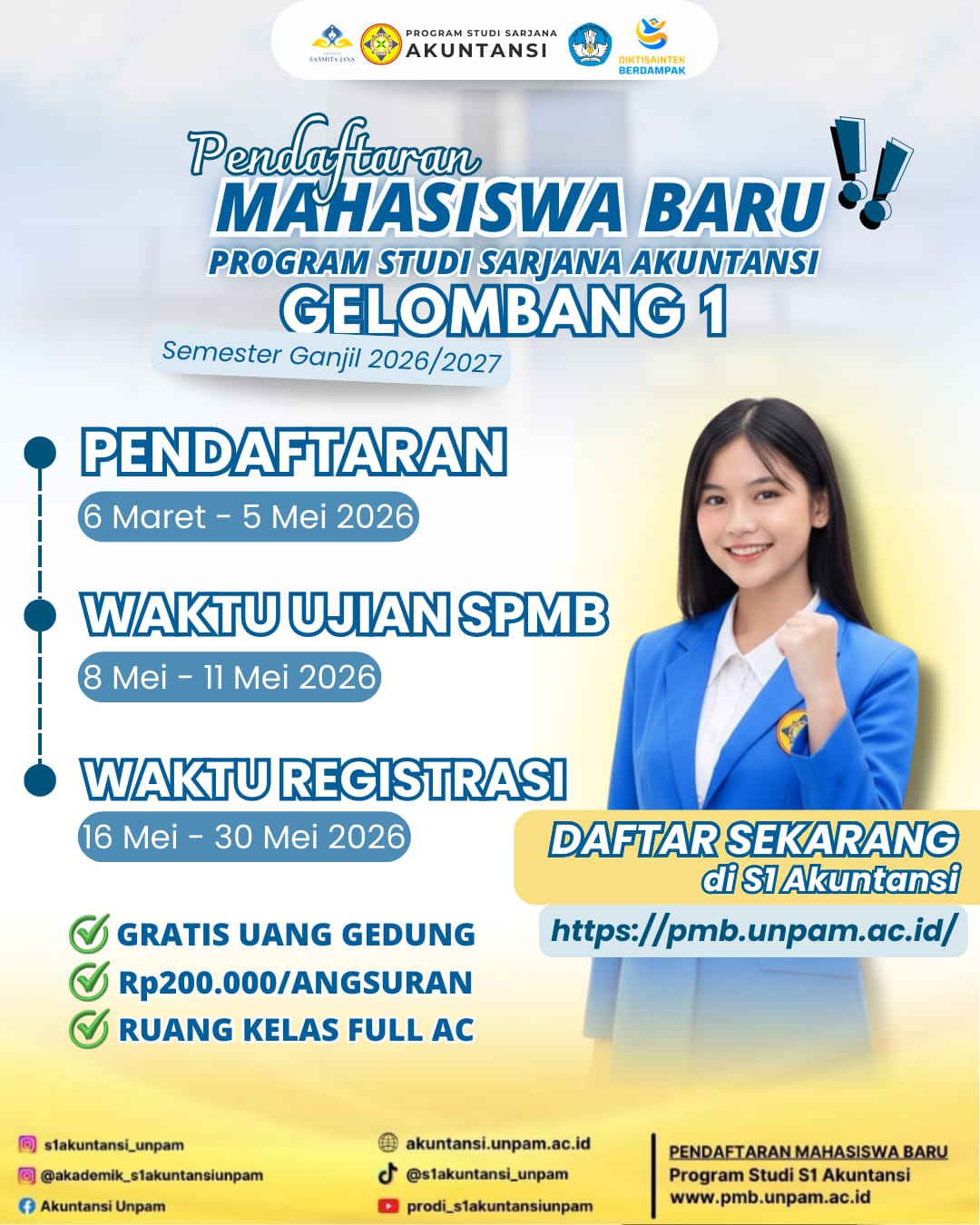 Penerimaan Mahasiswa Baru Gelombang 1