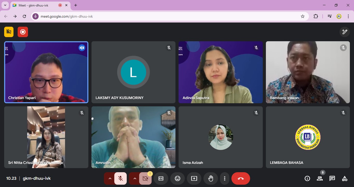 Lembaga Bahasa UNPAM Gelar Rapat dengan British Council