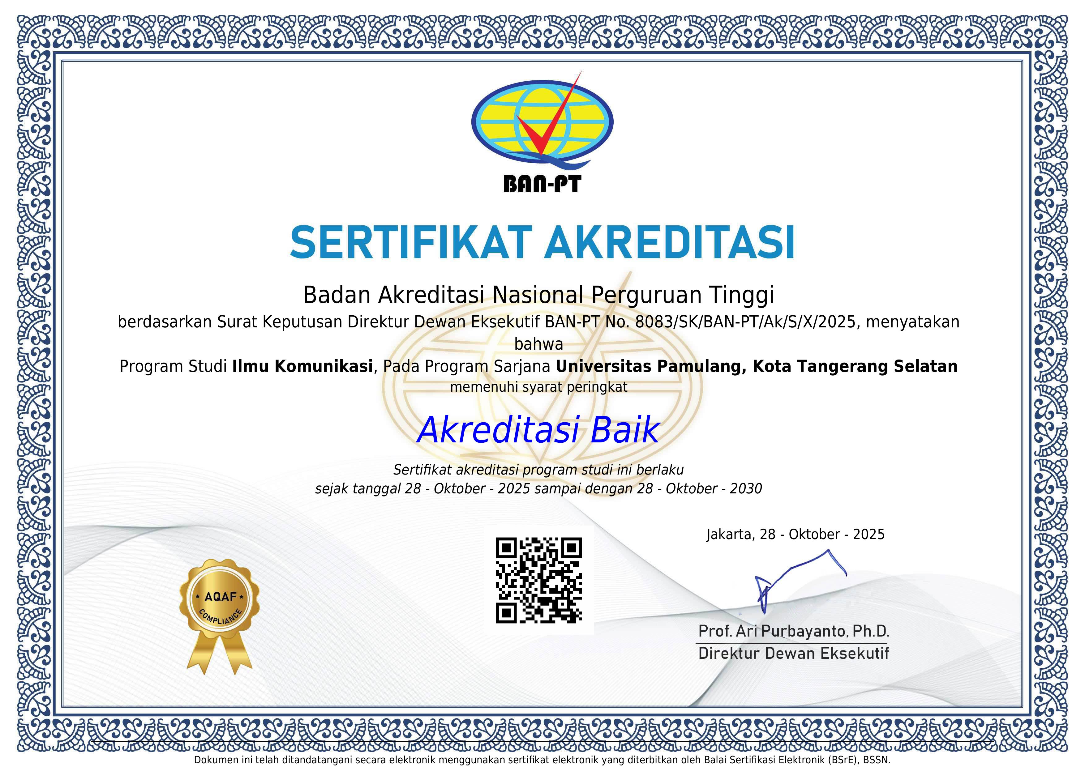 Akreditasi Ilmu Komunikasi