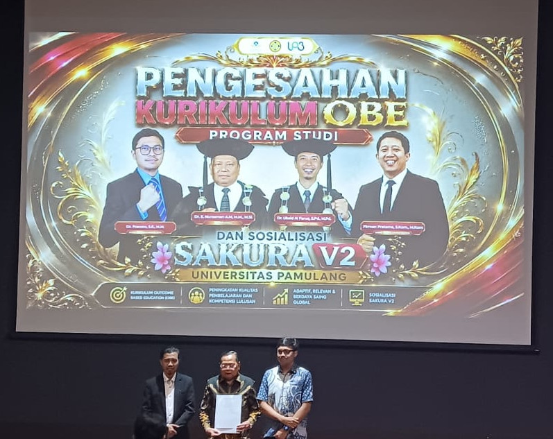 Pengesahan Kurikulum OBE dan Sosialisasi SAKURA V2 Universitas Pamulang