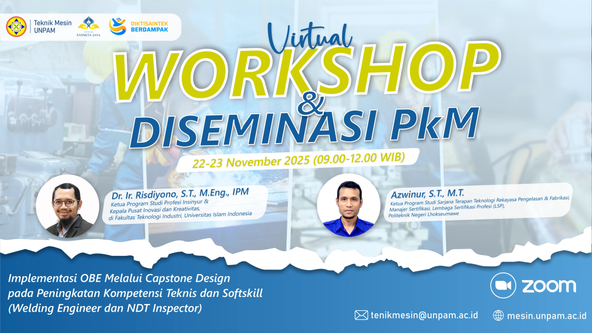 Workshop & Diseminasi PkM Teknik Mesin UNPAM: Penguatan Kurikulum OBE ...