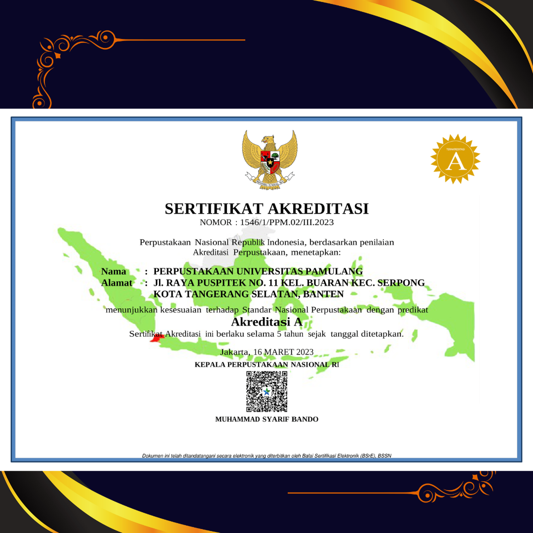 Akreditasi "A" Diraih Perpustakaan UNPAM